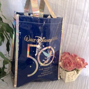WALT DISNEY WORLDs Worlds Most Magical Celebration nylon shiny Tinkerbell tote